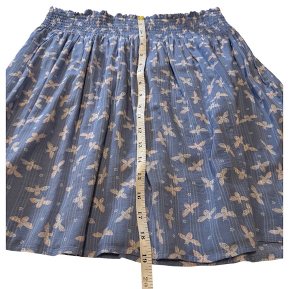 NWT Loft Mini Skirt Blue Butterfly L - Picture 6 of 6